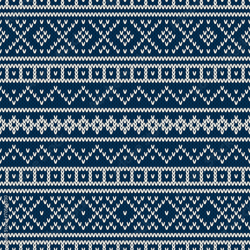 Winter Holiday Seamless Knitted Pattern