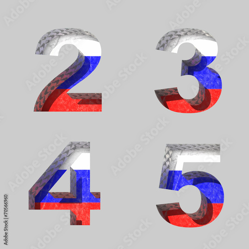 Vector Russian alphabet letters set