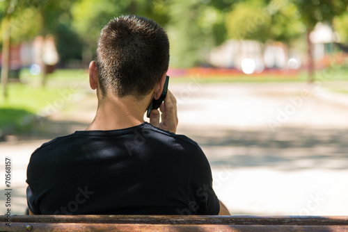 talking on the phone