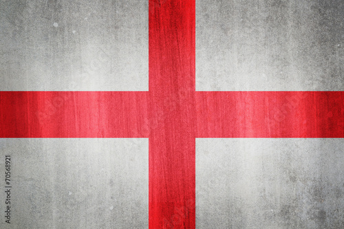 National flag of England. Grunge effect.