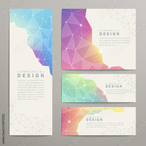 triangle pattern banner template