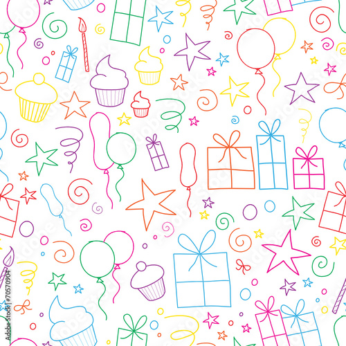 PARTY Seamless Pattern (congratulations celebration)