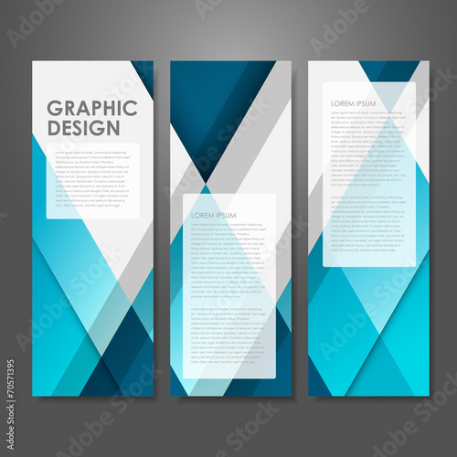 creative advertising banner template in blue