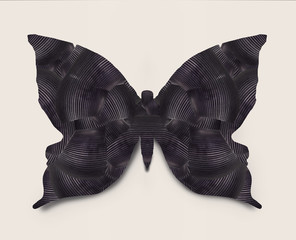 Foto auf Acrylglas Surrealismus Dunkler Schmetterling  © vali_111