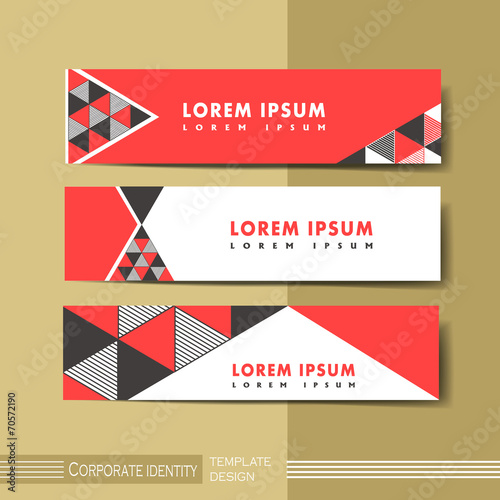 abstract modern geometric advertising banner