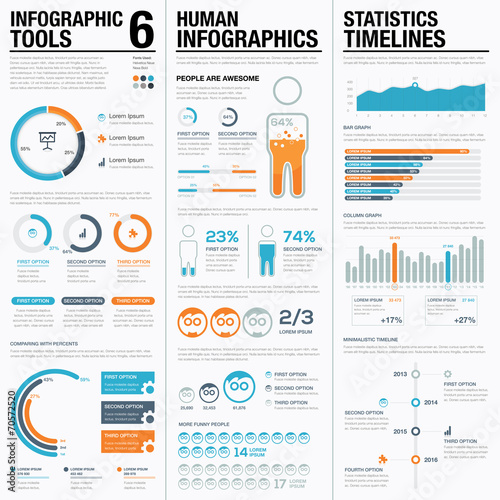 Creative infographic vector tools 6 for data visualization