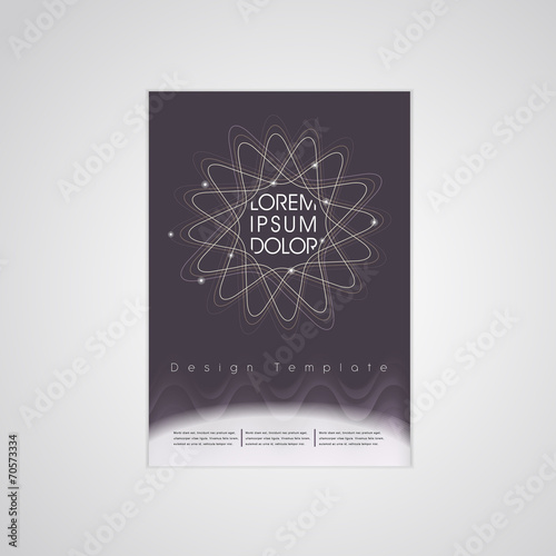 elegant flower shape background poster template