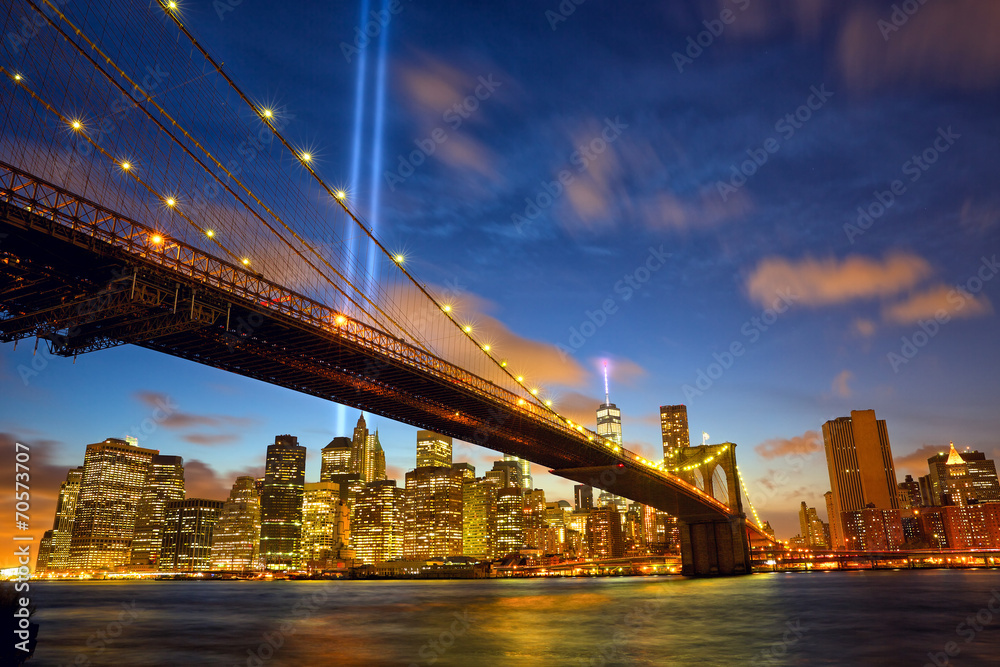 Fototapeta Nowy Jork Manhattan na pamiątkę 11 września