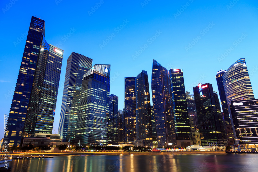 Singapore Cityscape at night