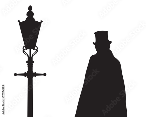Jack The Ripper with a Street Lamp photo