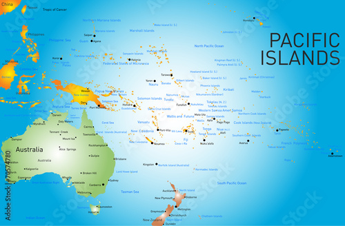 pacific islands map