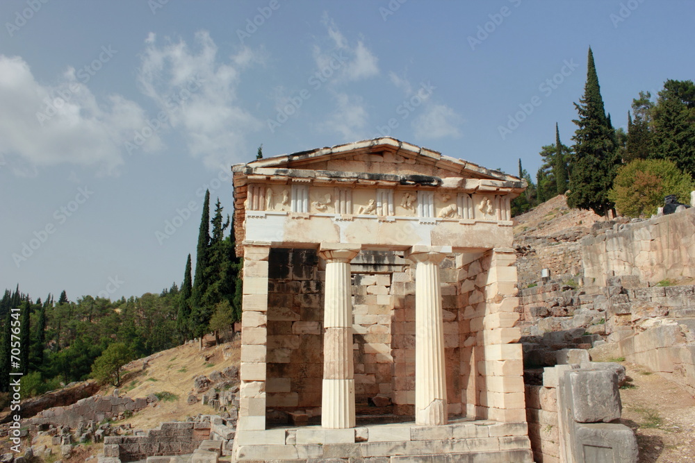 The Athenian Treasury at Ancient Delphi