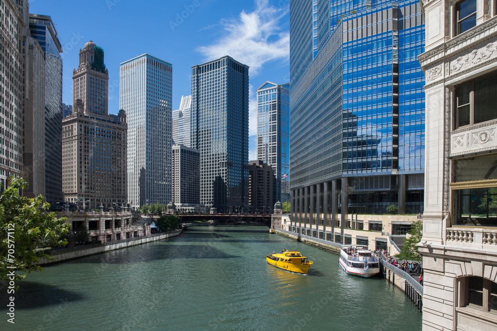Obraz premium Chicago River View