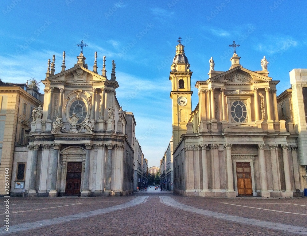 le chiese gemelle di piazza San Carlo a Torino