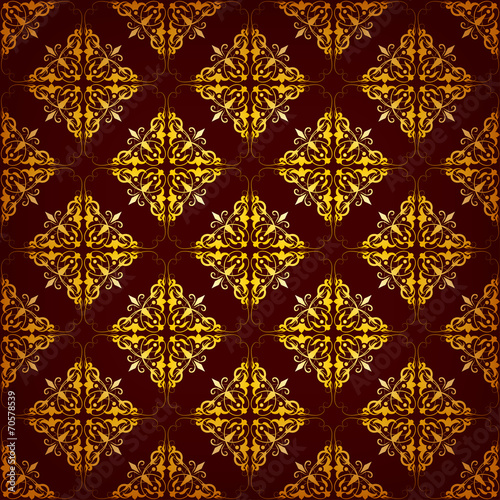 Seamless pattern with ethnic motifs