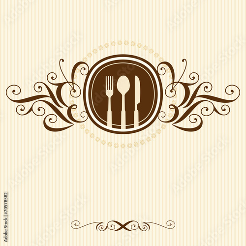 Restaurant menu card design