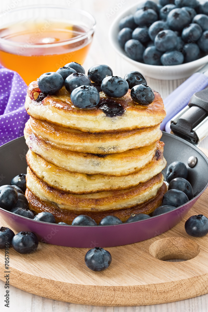 Blueberry pancakes Blueberry pancakes