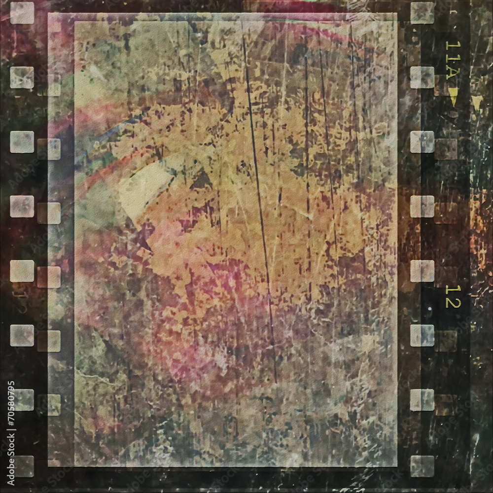 Naklejka premium old grunge film strip background