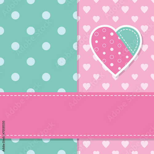 cute baby girl greeting card
