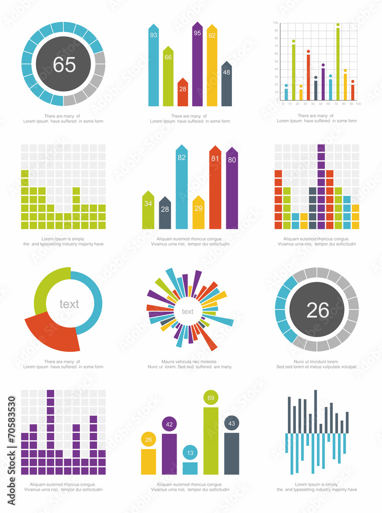set of infographics elements set of infographics elements