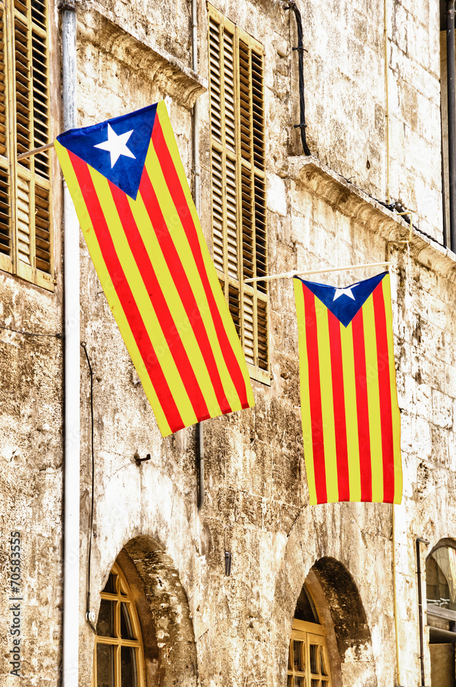Obraz premium Estelada, the Catalan independentist flag