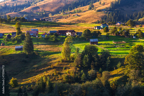 Beautiful nature of the mountains and hill in summer