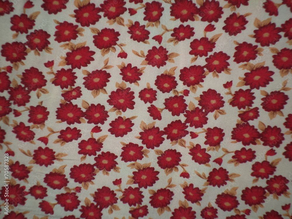 floral motif tablecloth