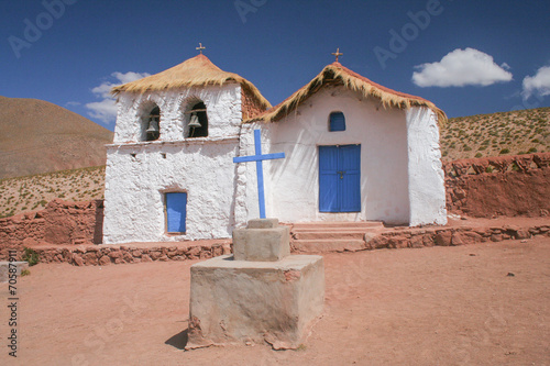Small church on the Atacama desert