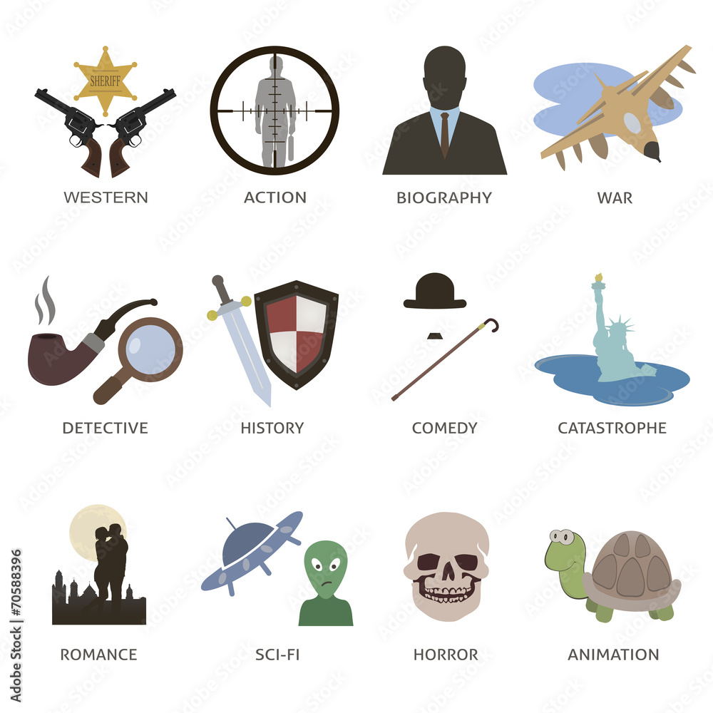 Fototapeta premium Type of Movie