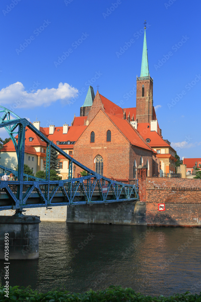 Naklejka premium Wrocław - Ostrów Tumski