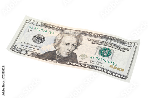 US dollar banknote 20