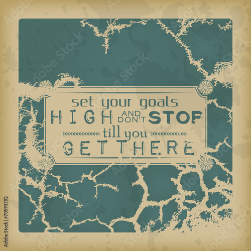 Retro motivational background