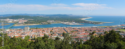 Aerial view on Viana do Castelo, Portugal