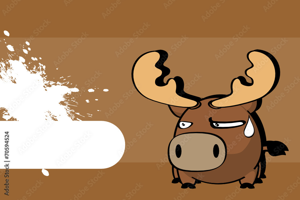 reindeer ball cute cartoon background4
