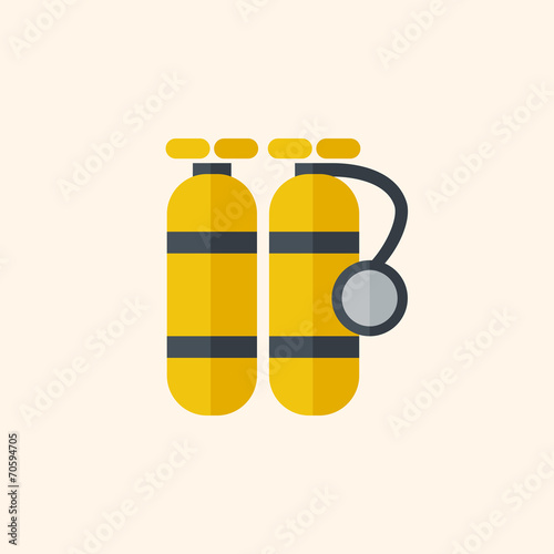 Diving. Travel Flat Icon