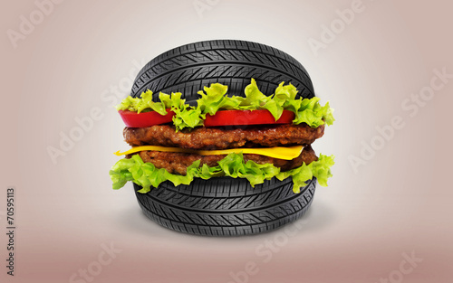 Foto Hamburger Wheel tire