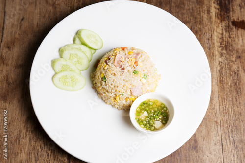 Fired rice with Ham