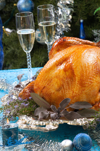 Roasted Turkey for White Christmas