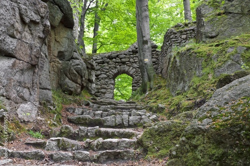 Medieval castle Chojnik in Poland