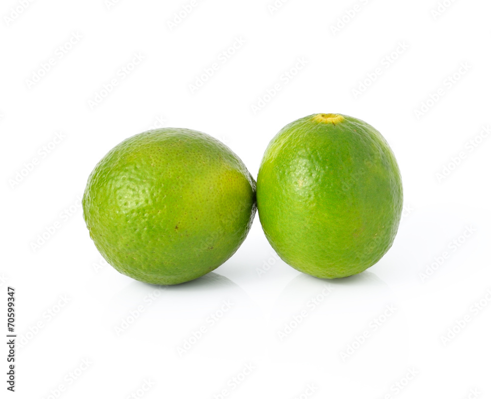 fresh lime on white background fresh lime on white background
