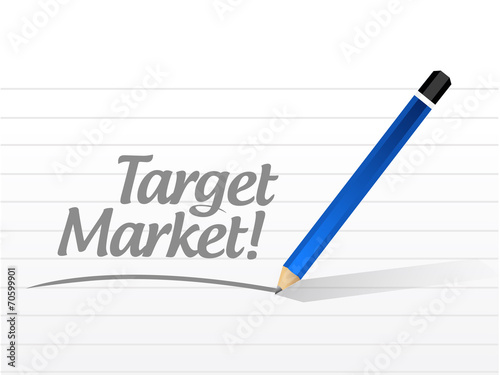 target market message illustration design © alexmillos