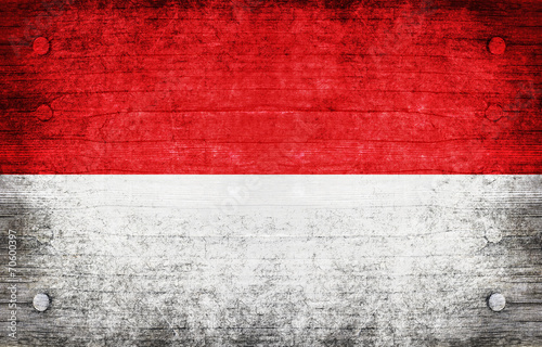 The National Flag of the Indonesia