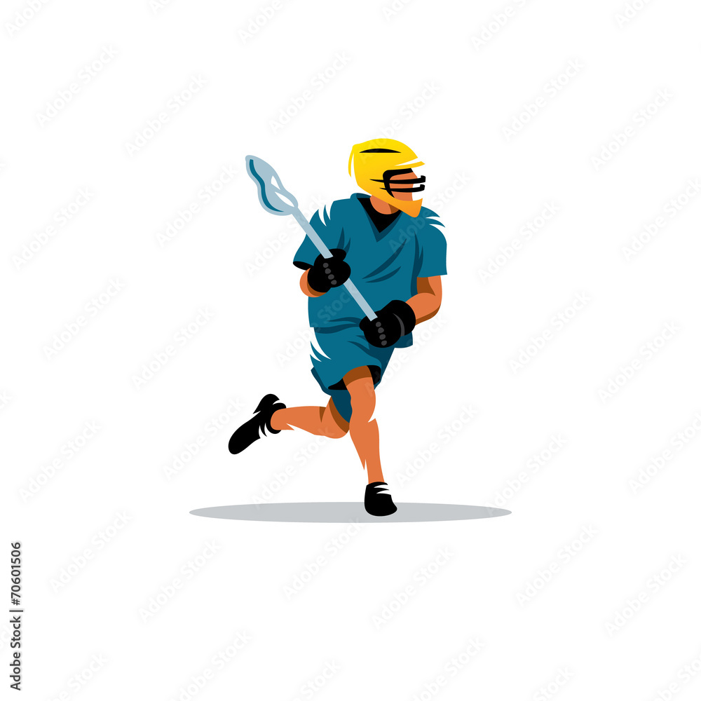 Fototapeta premium Lacrosse vector sign