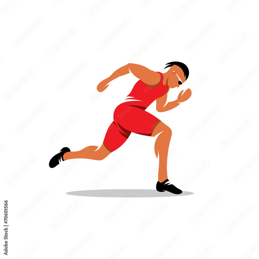 Sprinter runner vector sign