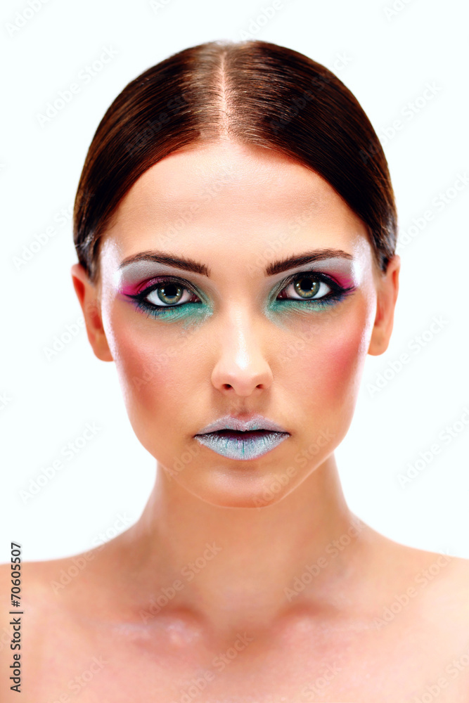 Portrait of beautiful young woman with beautiful face Portrait of beautiful young woman with beautiful face