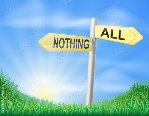 All or nothing sign in field