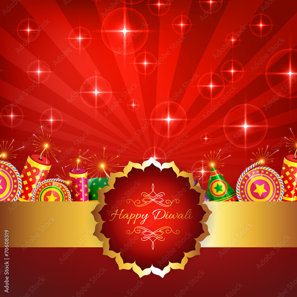 Naklejka premium Creative design of diwali