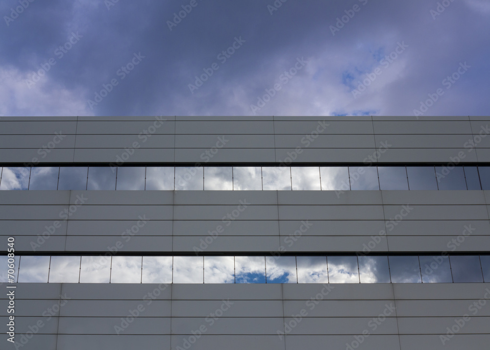 Building with glass windows for Business