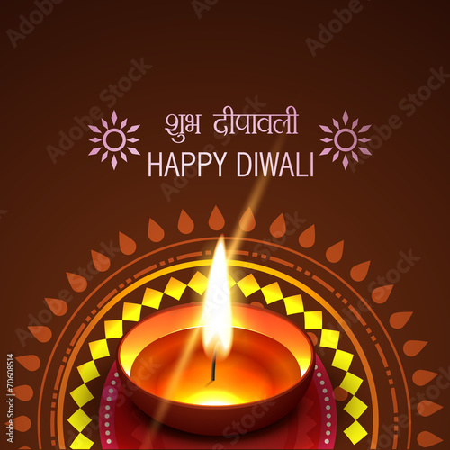 Artistic diwali background