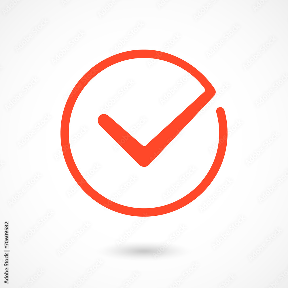 Red Tick Icon Red Tick Icon